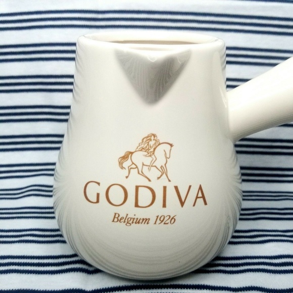 Godiva Chocolate Cream Ceramic Pitcher Pour Pot - Picture 4 of 5